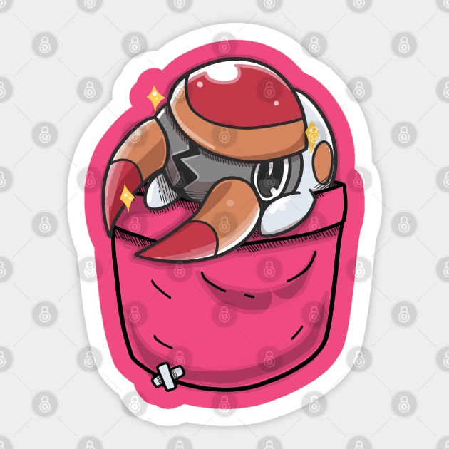 Pocket Shiny Cute Bug Sticker by TechraPockets